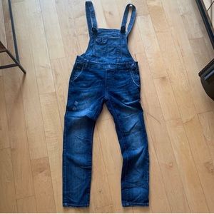 Free People denim overalls